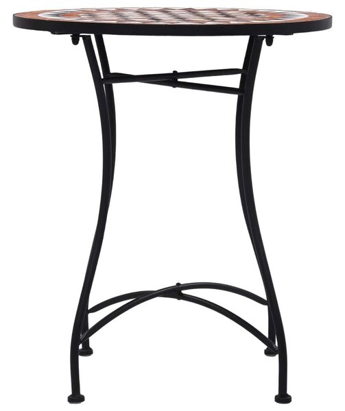 VidaXL Mozaik Bisztróasztal - Barna - 60 cm