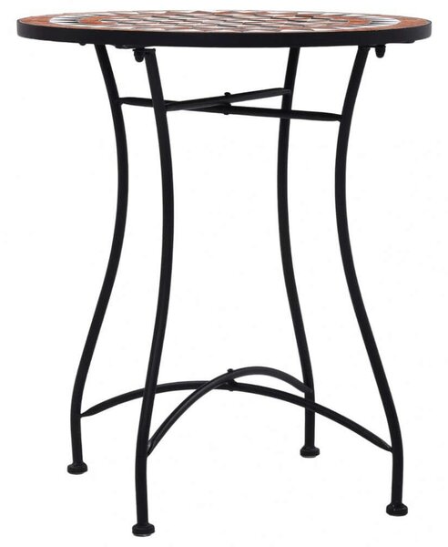 VidaXL Mozaik Bisztróasztal - Barna - 60 cm