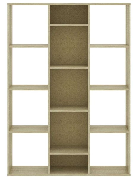 VidaXL Sonoma forgácslap térelválasztó/könyvszekrény 100 x 24 x 140 cm