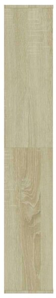 VidaXL Sonoma forgácslap térelválasztó/könyvszekrény 100 x 24 x 140 cm