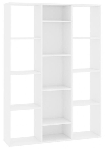 VidaXL Könyvespolc/Térelválasztó - Fehér - 100x24x140 cm