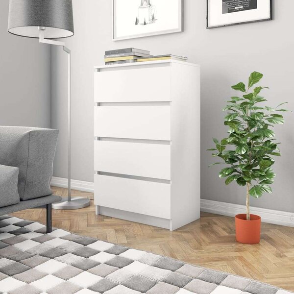 VidaXL fehér szerelt fa tálalószekrény 60 x 35 x 98,5 cm