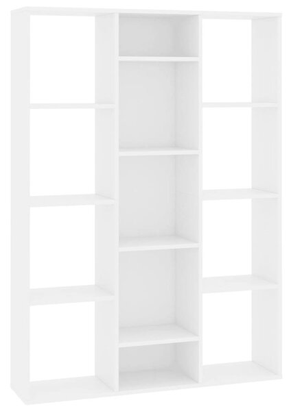 VidaXL Könyvespolc/Térelválasztó - Fehér - 100x24x140 cm