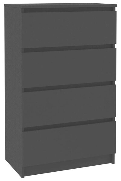 VidaXL fekete szerelt fa tálalószekrény 60 x 35 x 98,5 cm