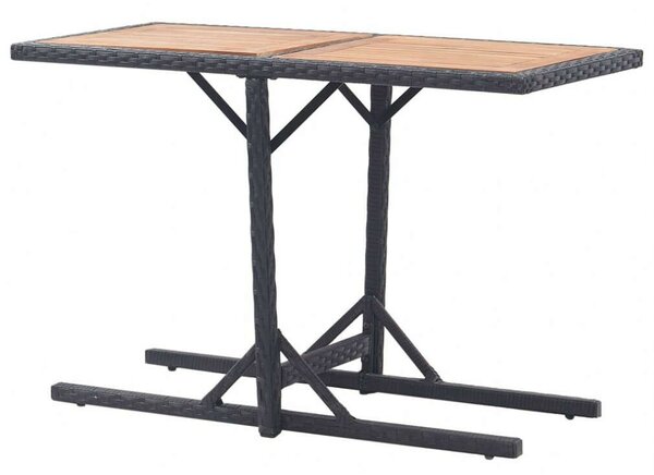 VidaXL Kerti Asztal - Akácfa és Polyrattan - 110x53 cm