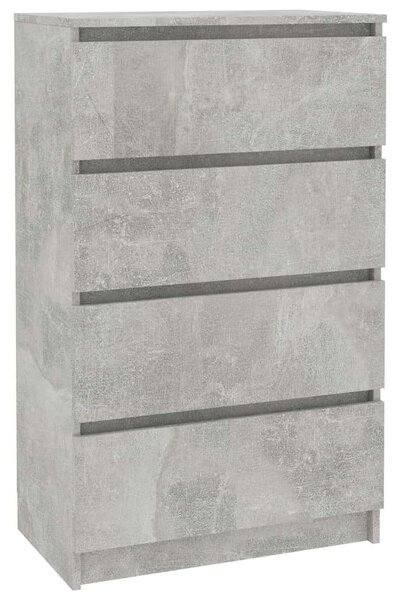 VidaXL betonszürke forgácslap tálalószekrény 60 x 35 x 98,5 cm