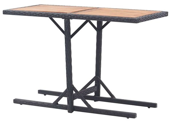 VidaXL Kerti Asztal - Akácfa és Polyrattan - 110x53 cm
