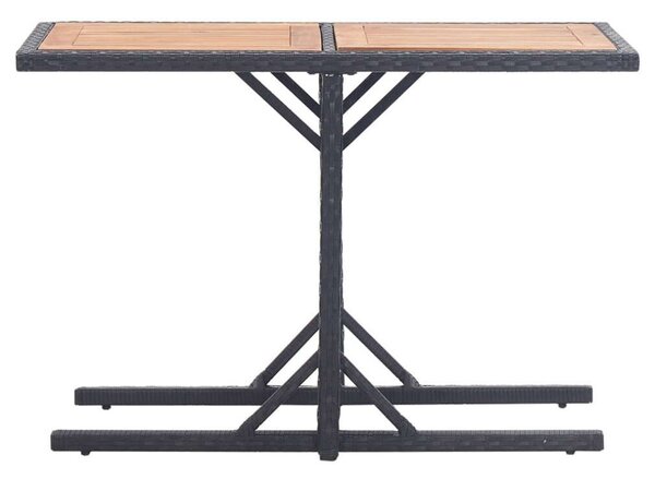 VidaXL Kerti Asztal - Akácfa és Polyrattan - 110x53 cm