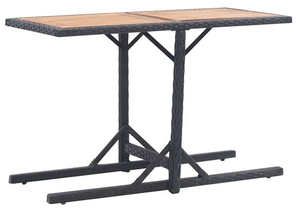 VidaXL Kerti Asztal - Akácfa és Polyrattan - 110x53 cm