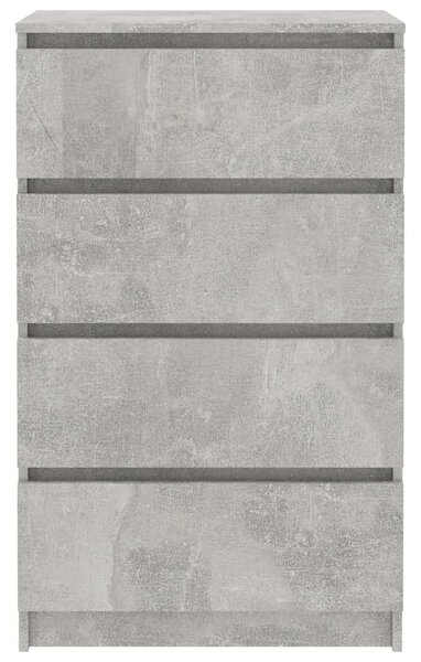 VidaXL betonszürke forgácslap tálalószekrény 60 x 35 x 98,5 cm