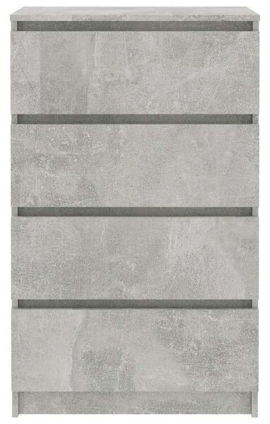 VidaXL betonszürke forgácslap tálalószekrény 60 x 35 x 98,5 cm