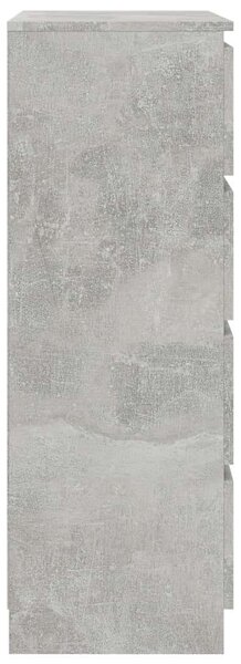 VidaXL betonszürke forgácslap tálalószekrény 60 x 35 x 98,5 cm