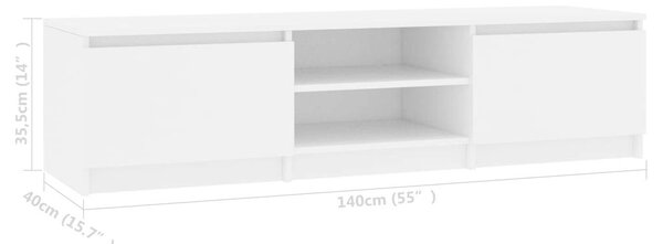 VidaXL TV-szekrény - Fehér - 140 cm