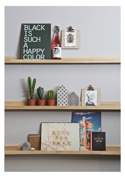 Natúr színű tölgyfa fali polc képekhez 100 cm Photoframe – vtwonen