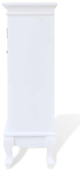 VidaXL Fehér Komód - 5 Fiók, 2 Polc - 95,5 cm