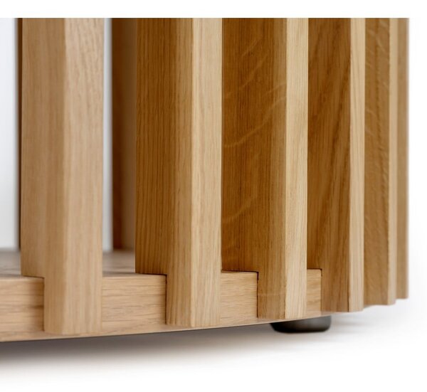 Drum tölgyfa dohányzóasztal, ø 83 cm - Woodman