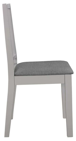 VidaXL Szürke Tömör Fa Étkezőszék - 2 db