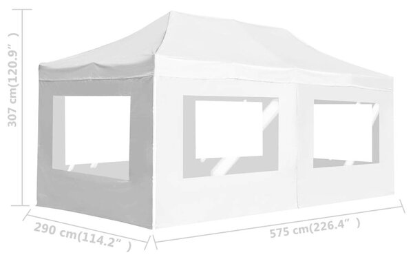 VidaXL Összecsukható Rendezvénysátor - 6x3m, Fehér