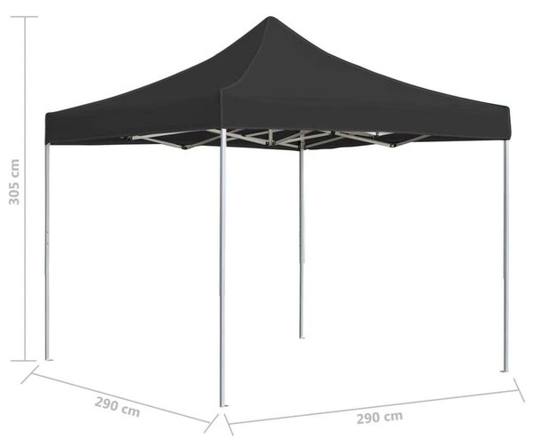 VidaXL Összecsukható Rendezvénysátor - Alumínium - 3x3m