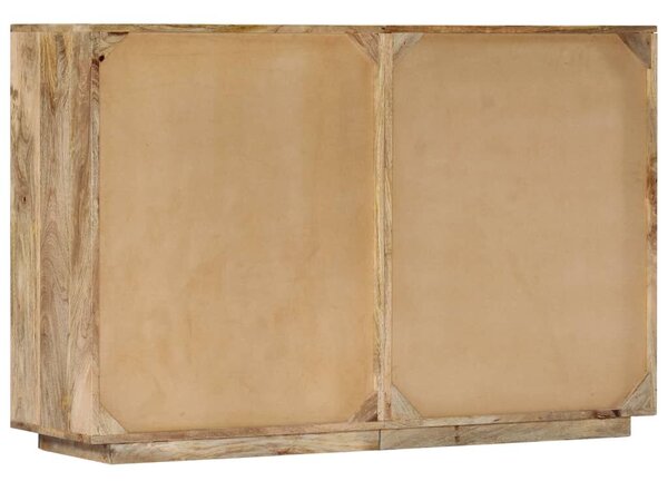 VidaXL tömör mangófa ábécés szekrény 6 fiókkal 120 x 35 x 79 cm