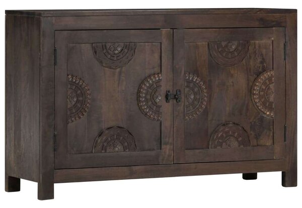 VidaXL faragott tömör mangófa tálalószekrény 110 x 35 x 70 cm
