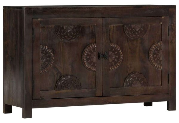 VidaXL faragott tömör mangófa tálalószekrény 110 x 35 x 70 cm