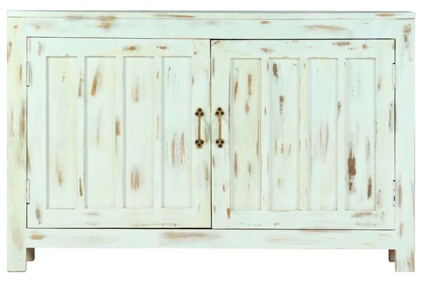 VidaXL világoskék tömör mangófa tálalószekrény 110 x 35 x 70 cm