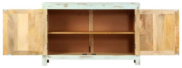 VidaXL világoskék tömör mangófa tálalószekrény 110 x 35 x 70 cm