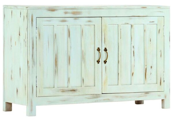 VidaXL világoskék tömör mangófa tálalószekrény 110 x 35 x 70 cm