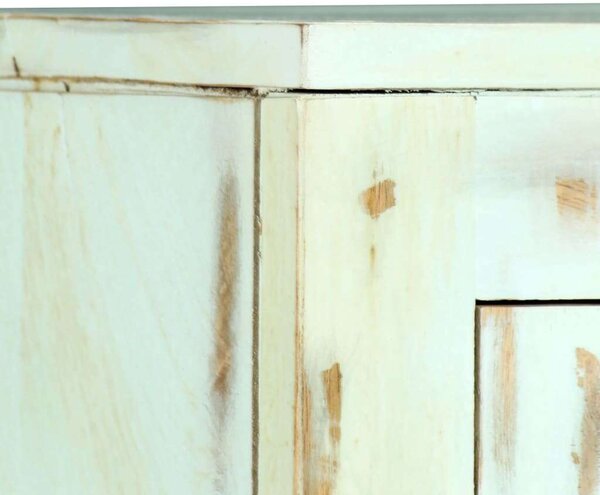VidaXL világoskék tömör mangófa tálalószekrény 110 x 35 x 70 cm