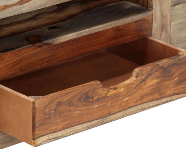 VidaXL szürke tömör kelet-indiai rózsafa tálalószekrény 100x30x50 cm