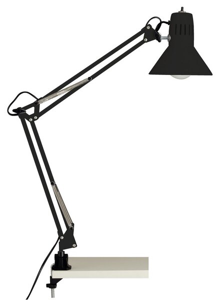 Hobby íróasztali lámpa, satus, fekete - BRILLIANT-10802/06