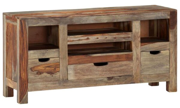 VidaXL szürke tömör kelet-indiai rózsafa tálalószekrény 100x30x50 cm