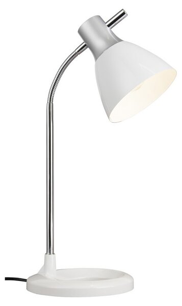 Jan - asztali lámpa, ezüst/fehér - BRILLIANT-92762/05