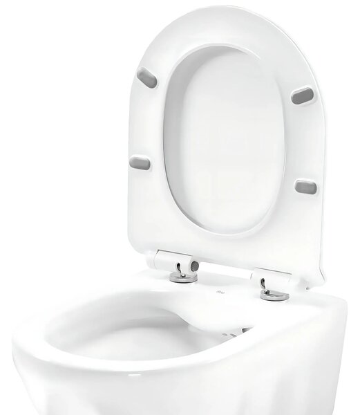 Szett fali WC csésze REA Gustavo Rimless + pultra helyezhető mosdó Maya