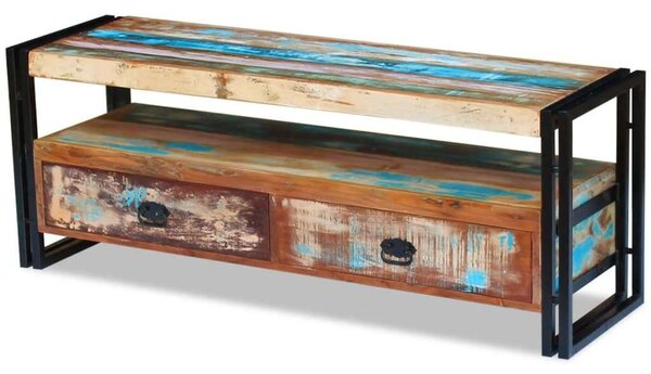 VidaXL Rusztikus TV Szekrény - Újrahasznosított Fa - 120x35x45 cm