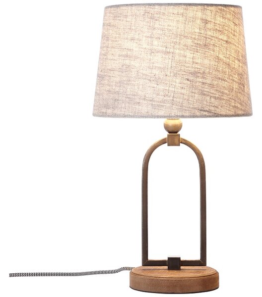 SORA - Textilernyős asztali lámpa; E27 1x40W, m:44cm - Brilliant-99019/09