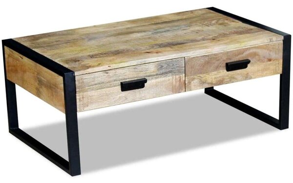 VidaXL Rusztikus Mangófa Dohányzóasztal - 100x60x40 cm