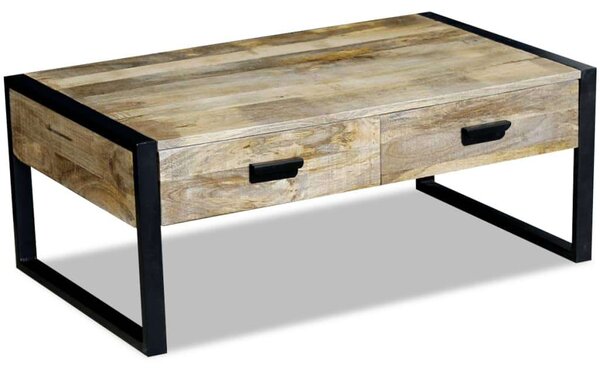 VidaXL Rusztikus Mangófa Dohányzóasztal - 100x60x40 cm