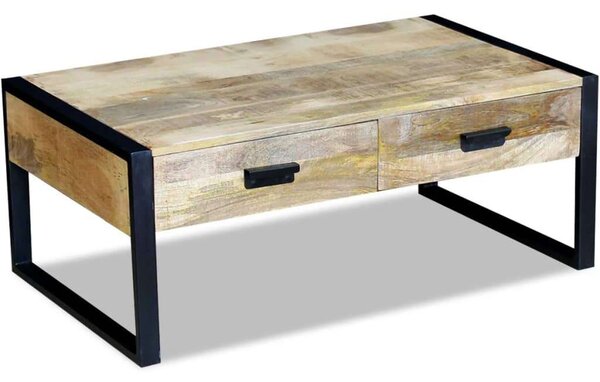 VidaXL Rusztikus Mangófa Dohányzóasztal - 100x60x40 cm
