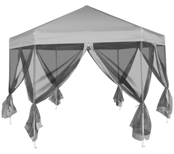 VidaXL Hatszögletű Pavilon - 3,6x3,1m