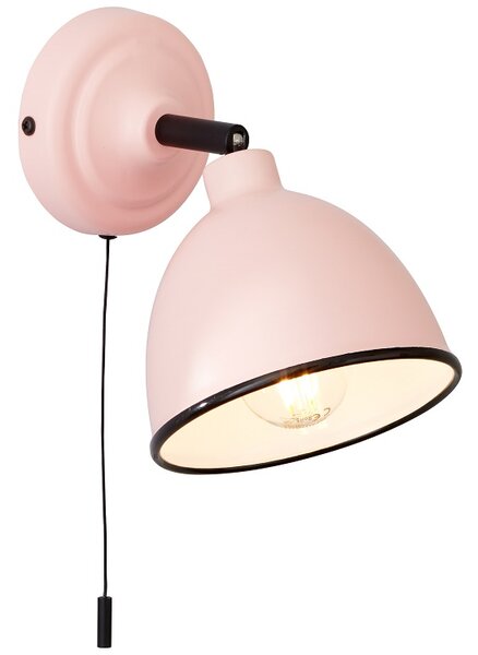 Telio húzókapcsolós fali olvasó lámpa rózsaszín, E14 1x40W - Brilliant-97002/17