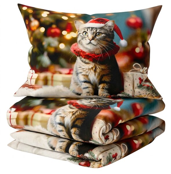 3D Pamut ágyneműhuzat HOLLY PAWS színes + párnahuzat 40x50 cm ingyenesen Ágyneműhuzat mérete: 70 x 90 cm | 140 x 200 cm