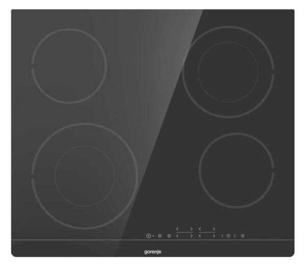 Gorenje ECT644BSC Beépíthető kerámia főzőlap, 60cm, 4 főzőzóna, Fekete