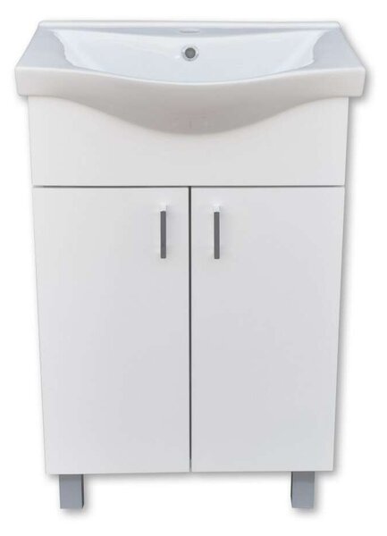 EKONOMIK 55/65/75 cm komplett fürdőszoba bútor, LED világítással