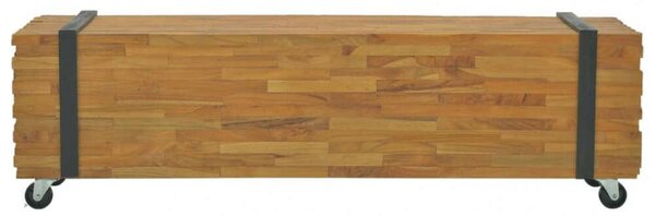 VidaXL Teakfa TV-állvány - Ipari Stílus - 110cm