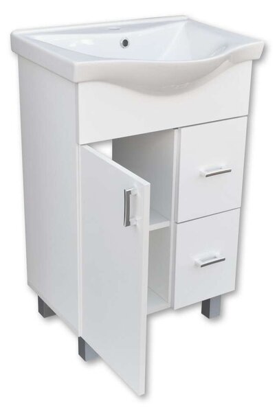 BIANKA 55/65 cm komplett fürdőszoba bútor, LED világítással