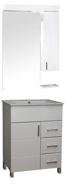 KARINA 65/75 cm komplett fürdőszoba bútor, LED világítással