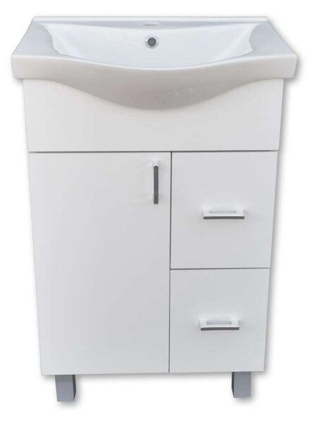 BIANKA 55/65 cm komplett fürdőszoba bútor, LED világítással