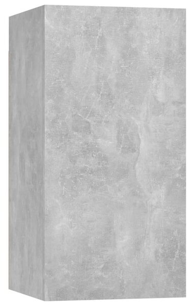 VidaXL 7 db betonszürke forgácslap TV-szekrény 30,5 x 30 x 60 cm